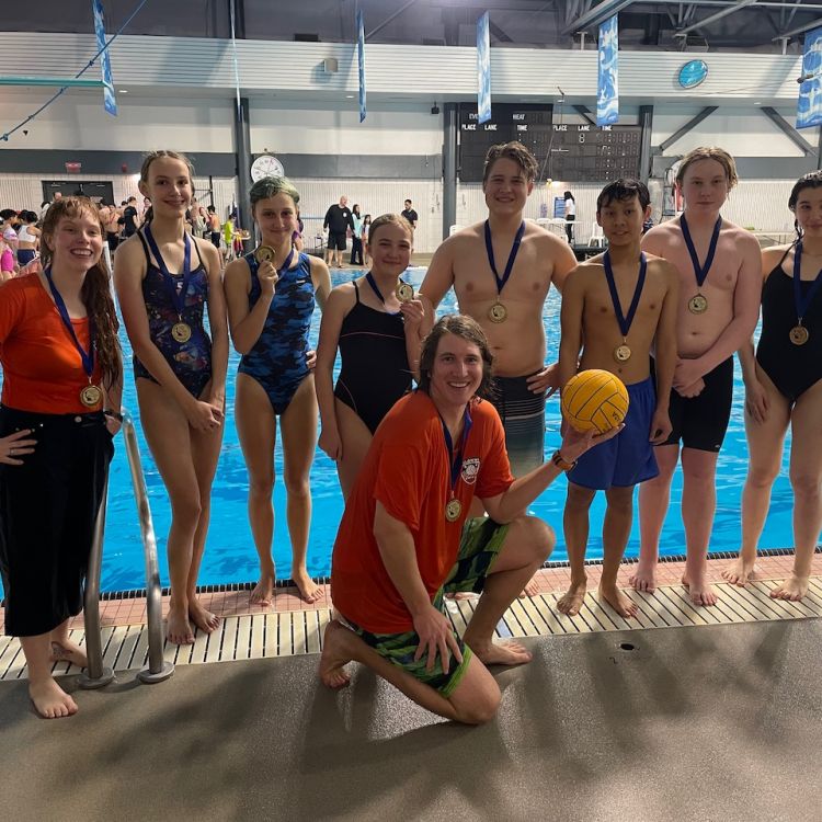 Kelowna Water Polo Swim Club - Senior Youth Team wins gold in Coquitlam