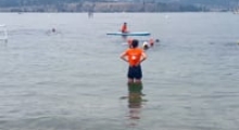 Kelowna Water Polo Swim Club on Lake Okanagan during Summer 2021